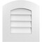 Ekena Millwork Arch Top Surface Mount PVC Gable Vent: Functional, w/ 3-1/2"W x 1"P Standard Frame, 16"W x 18"H GVPAR16X1801SF - alternate 1